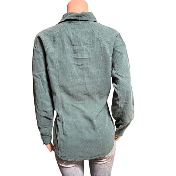 Pulp women's button-up spruce raglan casual sleeve shirt L - Picture 4 of 6